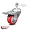 Service Caster 3 Inch Red Polyurethane Wheel Swivel 1/2 Inch Stem Caster with Total Lock Brake SCC-TSTTL20S314-PPUB-RED-121315 - alternate 3